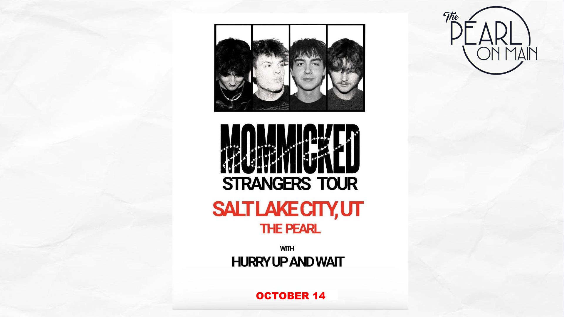 Mommicked - Strangers Tour at The Pearl on Main in Salt Lake City, UT
